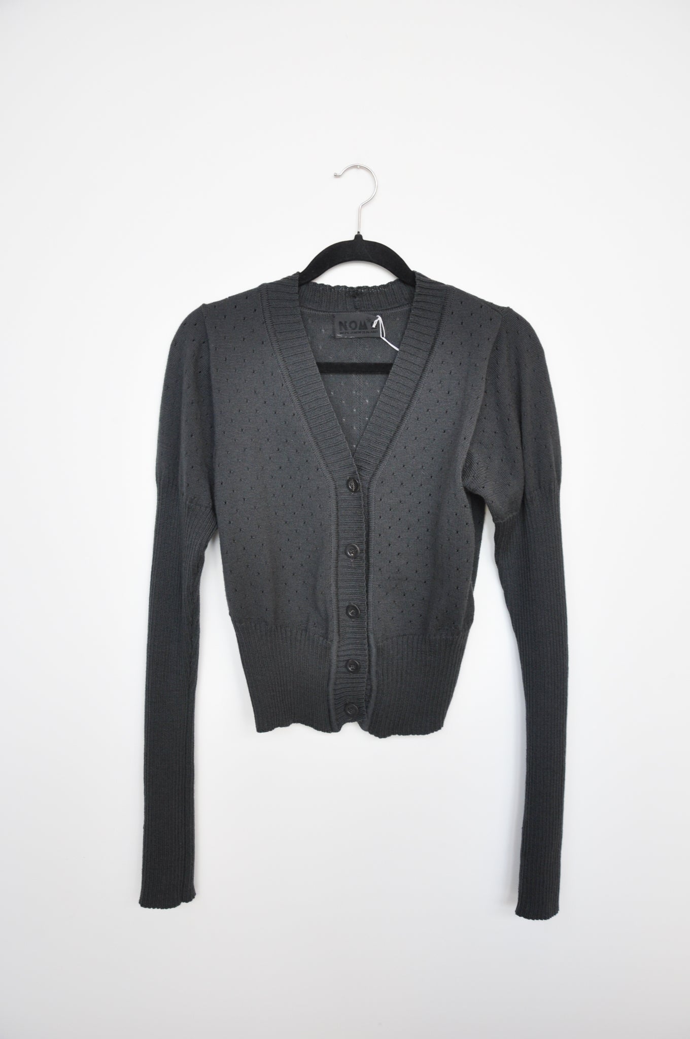 NOM*D Merino Cardigan - Charcoal