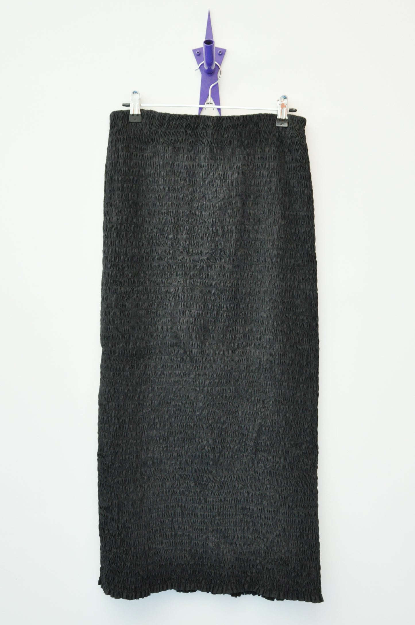 Alpha60 Crinkle skirt - black