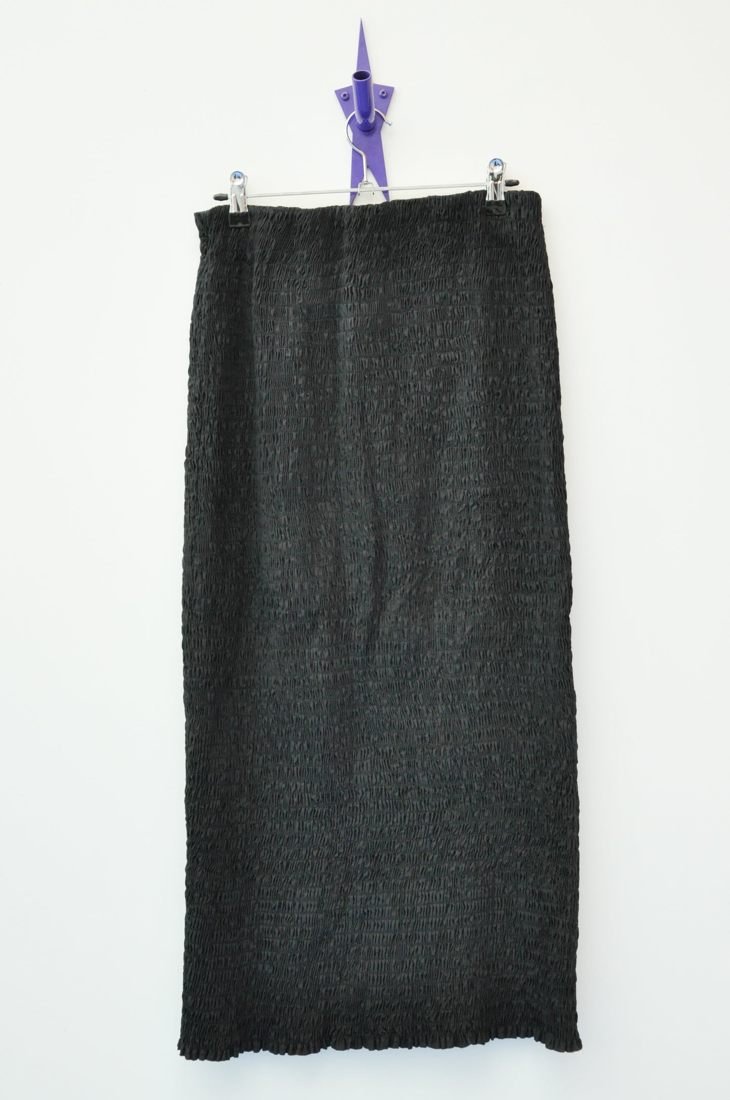 Alpha60 Crinkle skirt - black