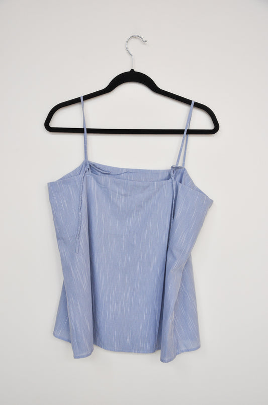 Kowtow Dusk Singlet  - Pale Blue Stripe