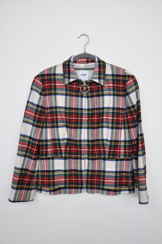 Moschino Tartan Jacket - red/white/green/yellow/black/blue