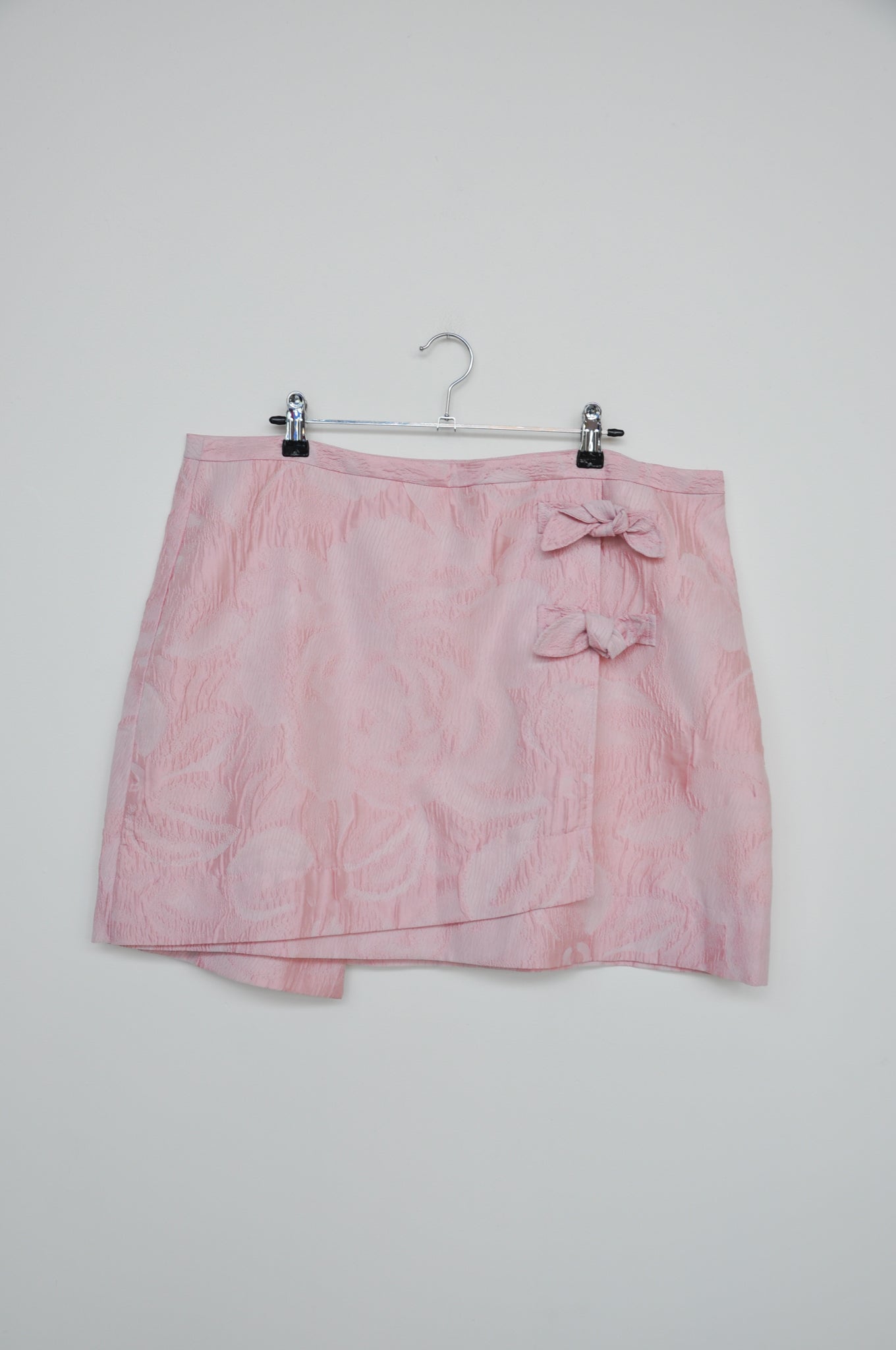 Ganni Tie Wrap Mini Skirt - Pink