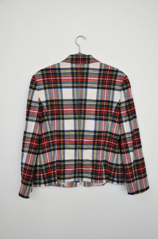 Moschino Tartan Jacket - red/white/green/yellow/black/blue
