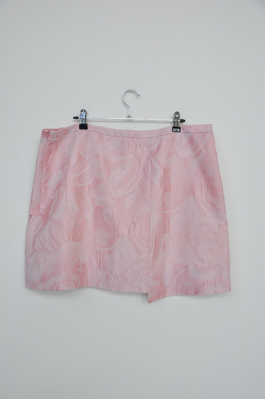 Ganni Tie Wrap Mini Skirt - Pink