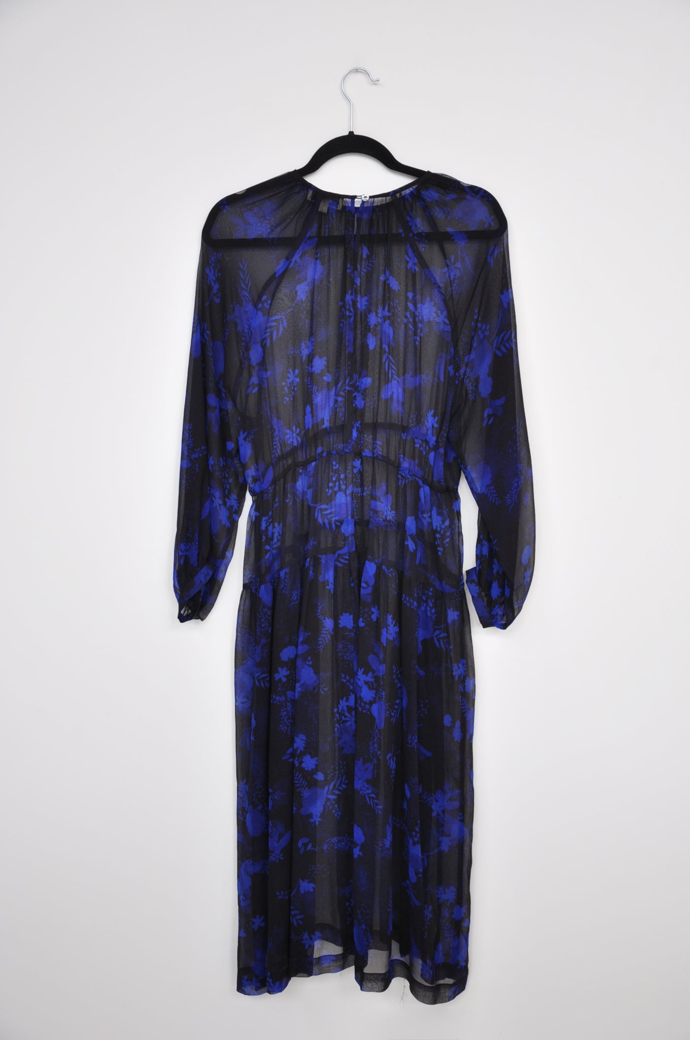 Twenty-Seven Names Sheer Dress - Colbolt/Black Floral