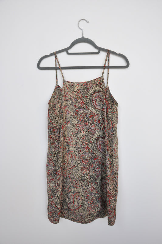 Zambesi Paisley Slip - beige/red/purple//blue/black