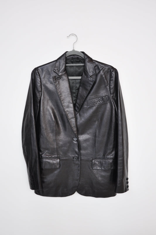 Italian Leather Jacket - black