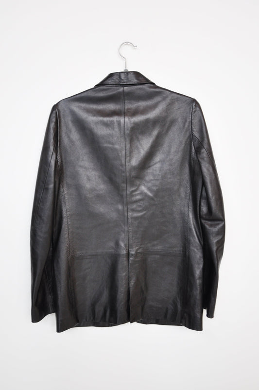 Italian Leather Jacket - black