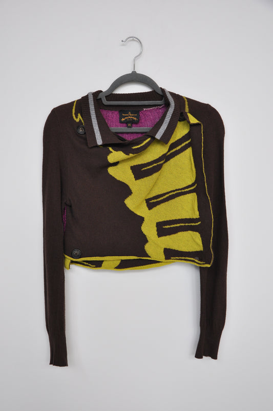 Vivienne Westwood Cardigan - brown/yellow/purple