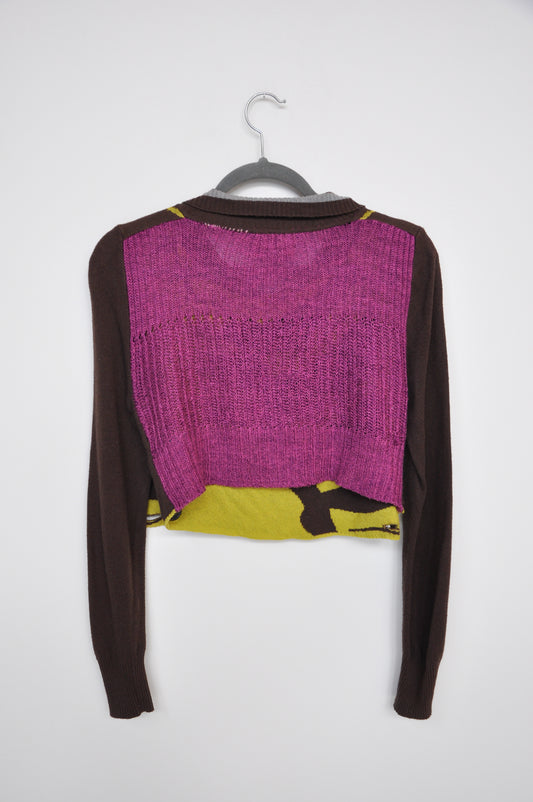 Vivienne Westwood Cardigan - brown/yellow/purple