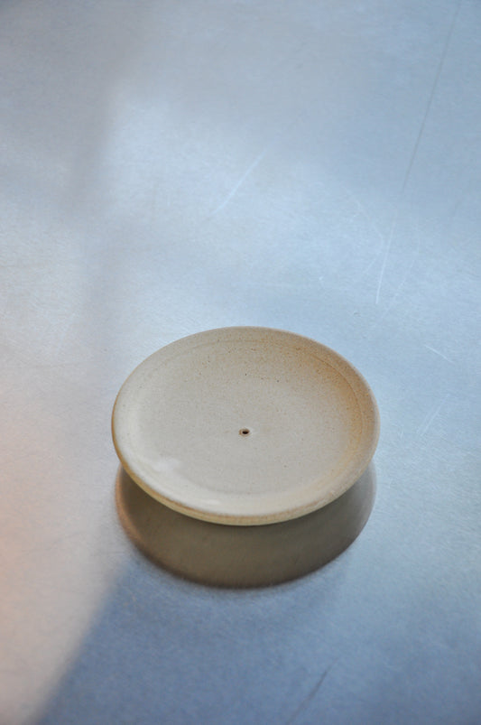 Cream Incense Holder