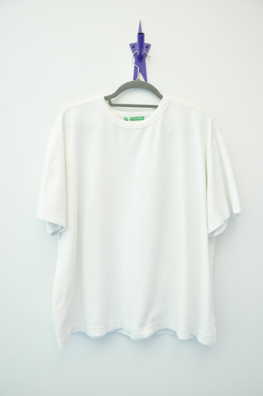 Olivia Cashmore Velour Tee - white