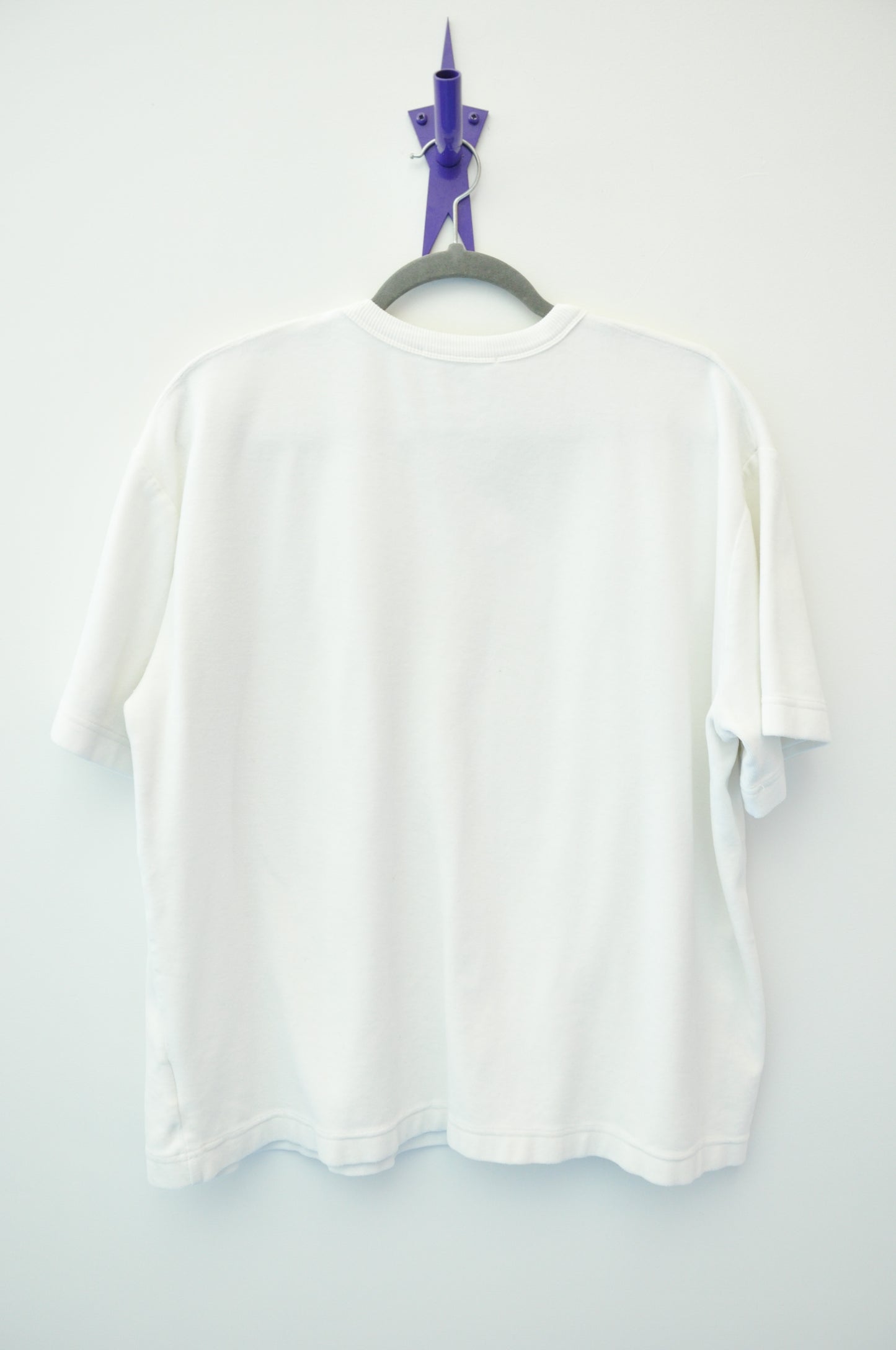 Olivia Cashmore Velour Tee - white