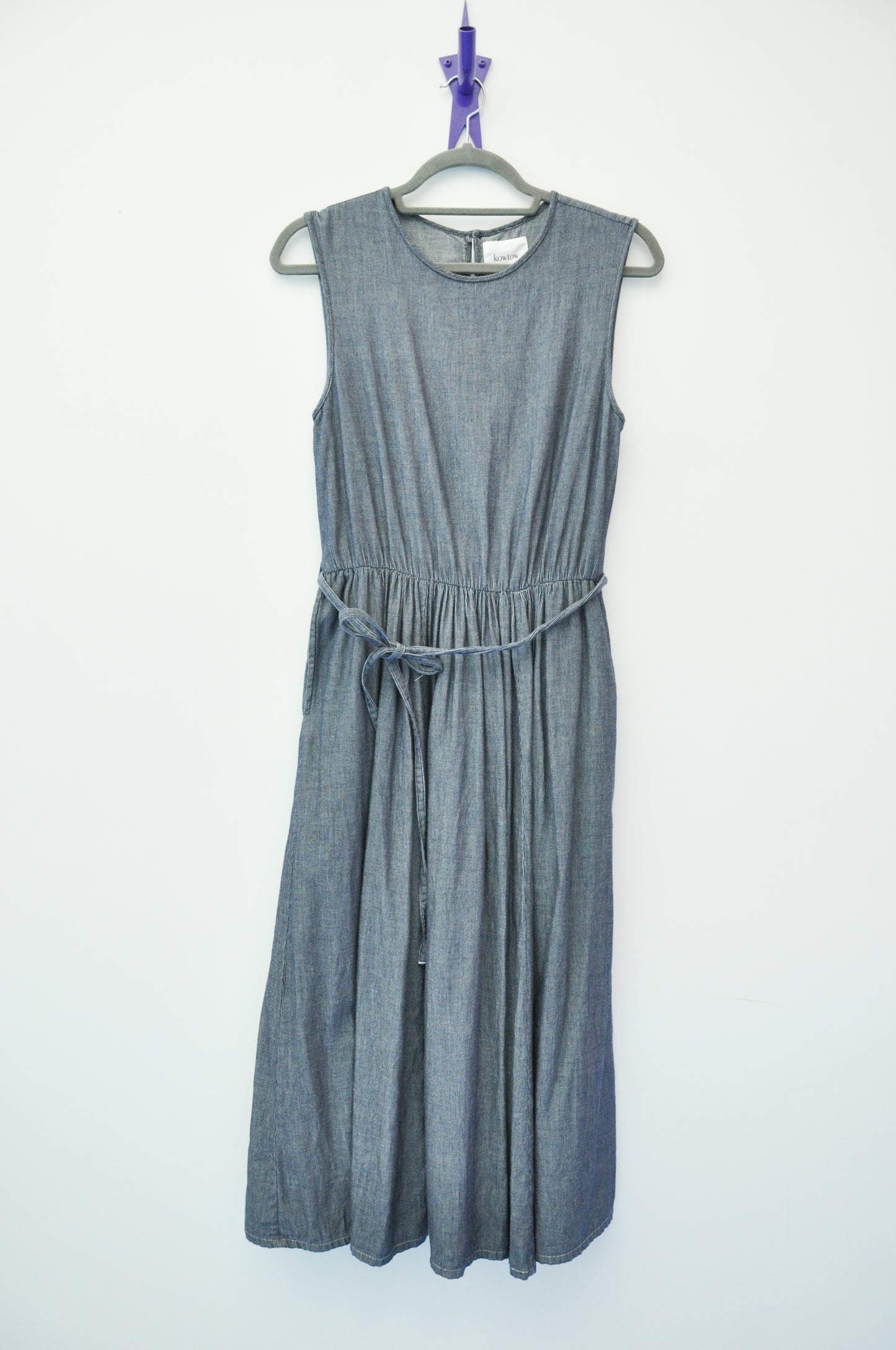 Kowtow Dress - blue stripe