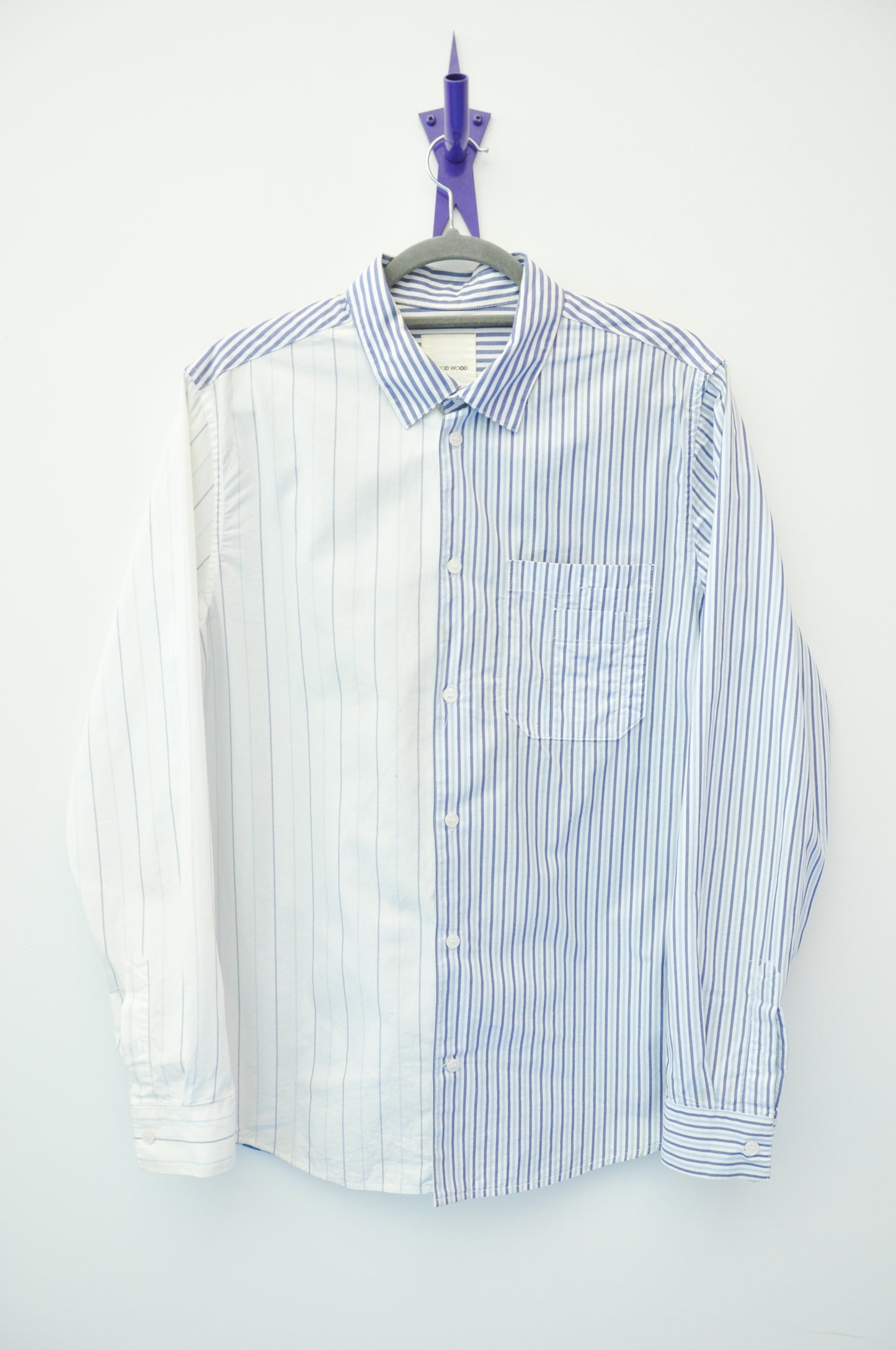 Wood Wood Shirt - blue/white