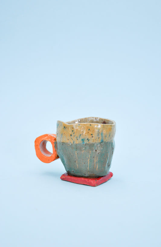 Little Friend Cup in Orange & Red