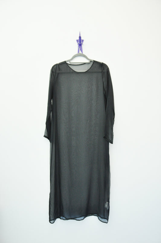 Mina Silk Dress - black