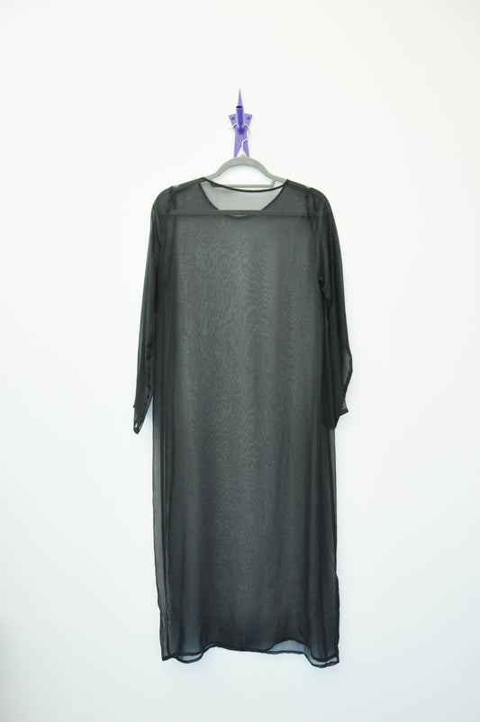 Mina Silk Dress - black