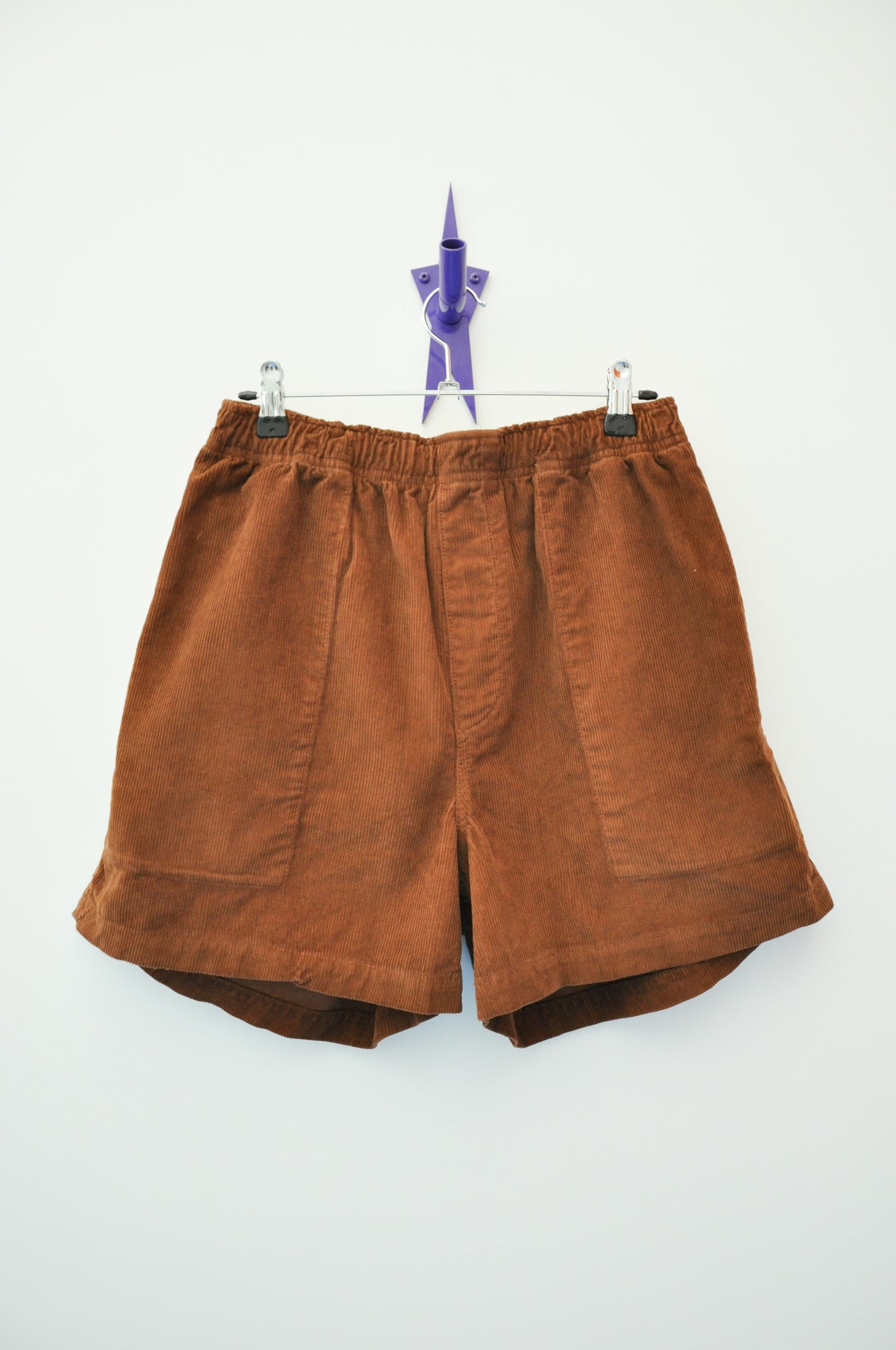 Bare Knuckle Cord Shorts - brown