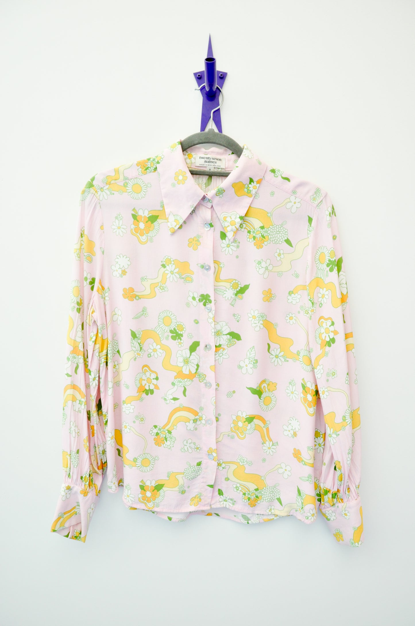 Twenty-Seven Names Silk Shirt - pink