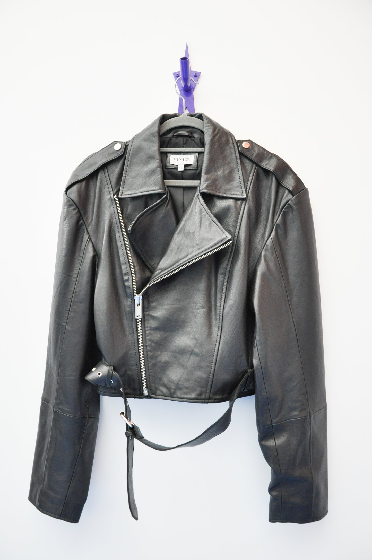 Musier Paris Leather Jacket - black