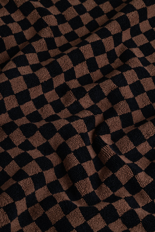 Beppu Bath Mat in Tabac & Noir