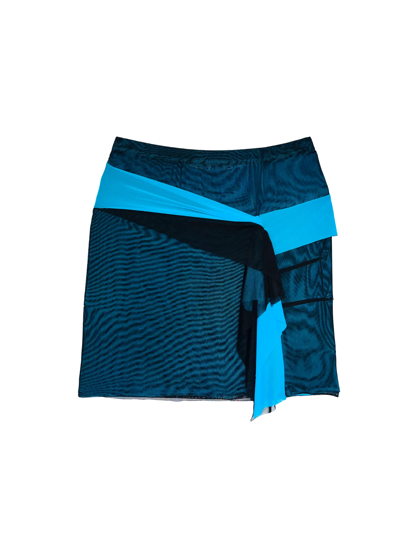 Double Layer Mesh Mini in Black over Blue