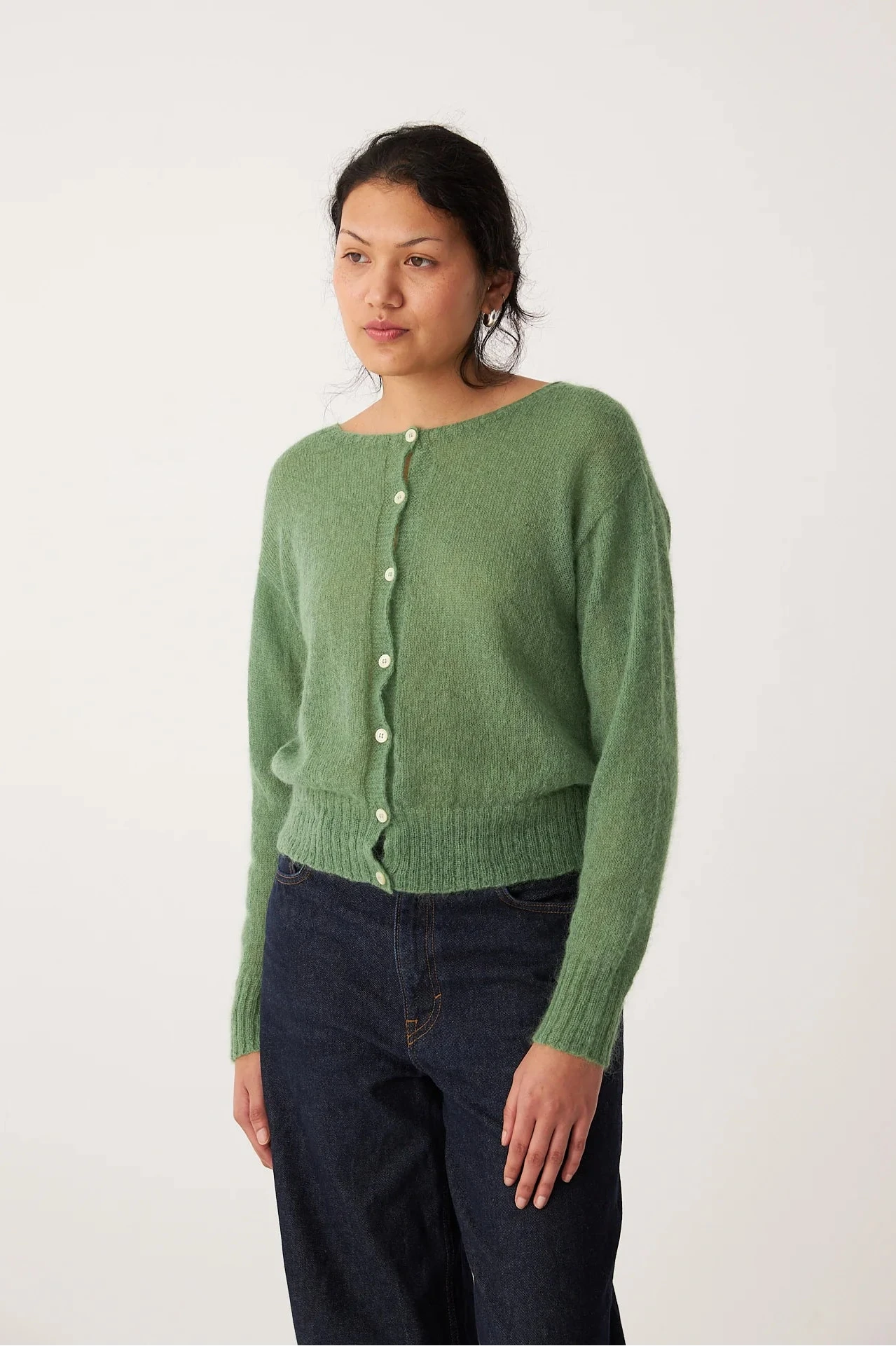 Fleur Cardigan in Clover