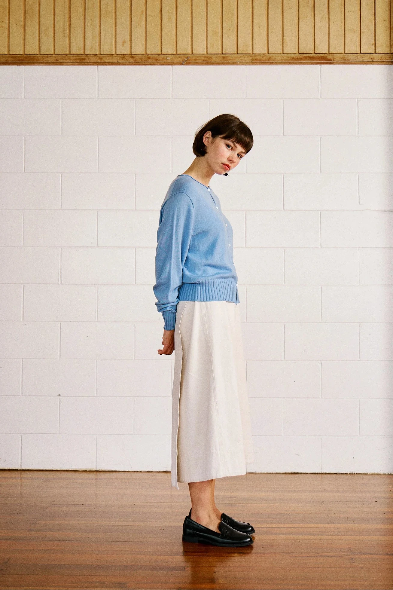 Anni Cardigan in Celeste Blue
