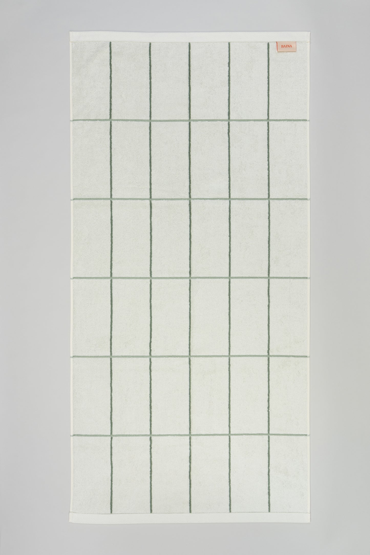 Bethell Bath Towel in Sage & Chalk