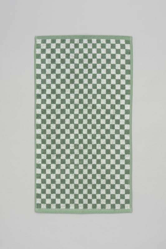 Josephine Hand Towel in Sage & Chalk