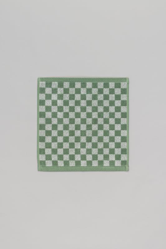 Quill Face Cloth in Sage & Chalk