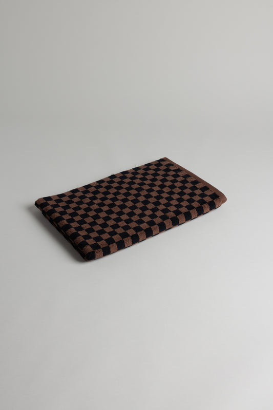Beppu Bath Mat in Tabac & Noir