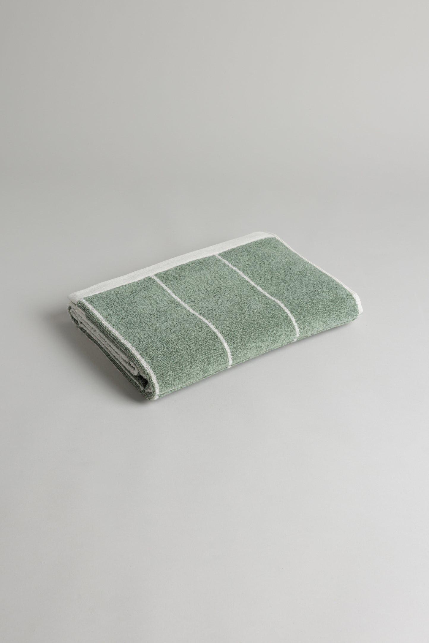 Bethell Bath Towel in Sage & Chalk