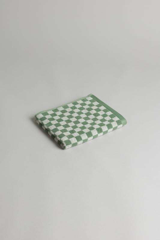 Josephine Hand Towel in Sage & Chalk