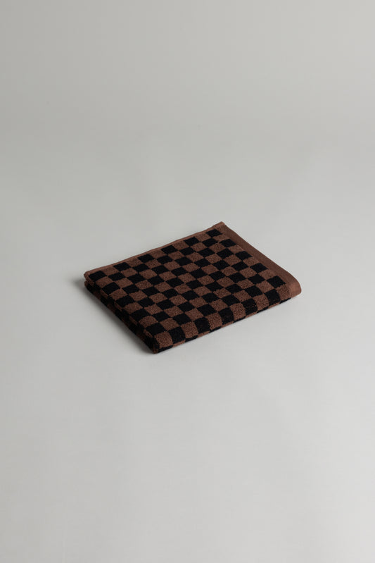 Josephine Hand Towel in Tabac & Noir