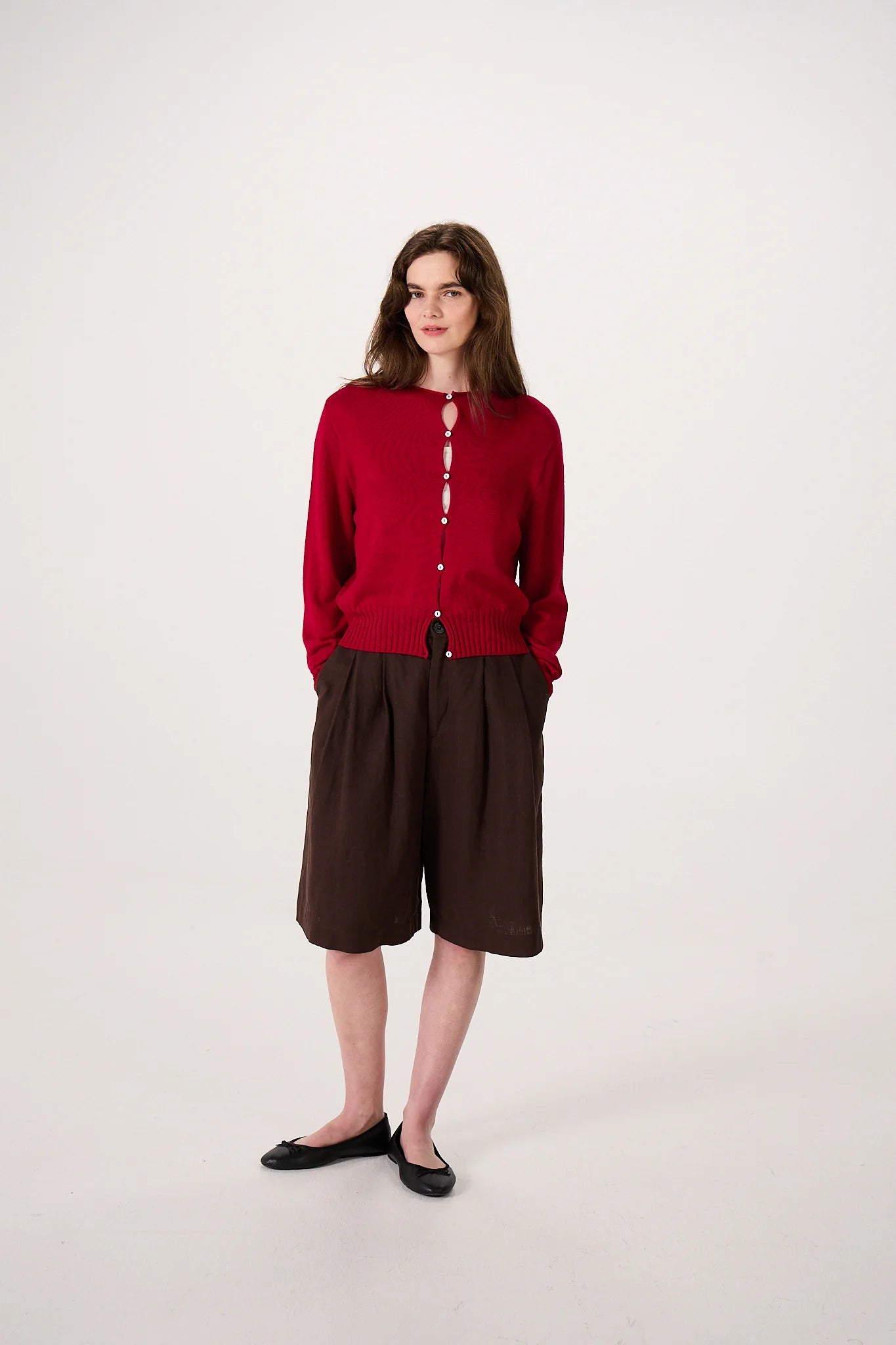 Anni Cardigan in Tamarillo