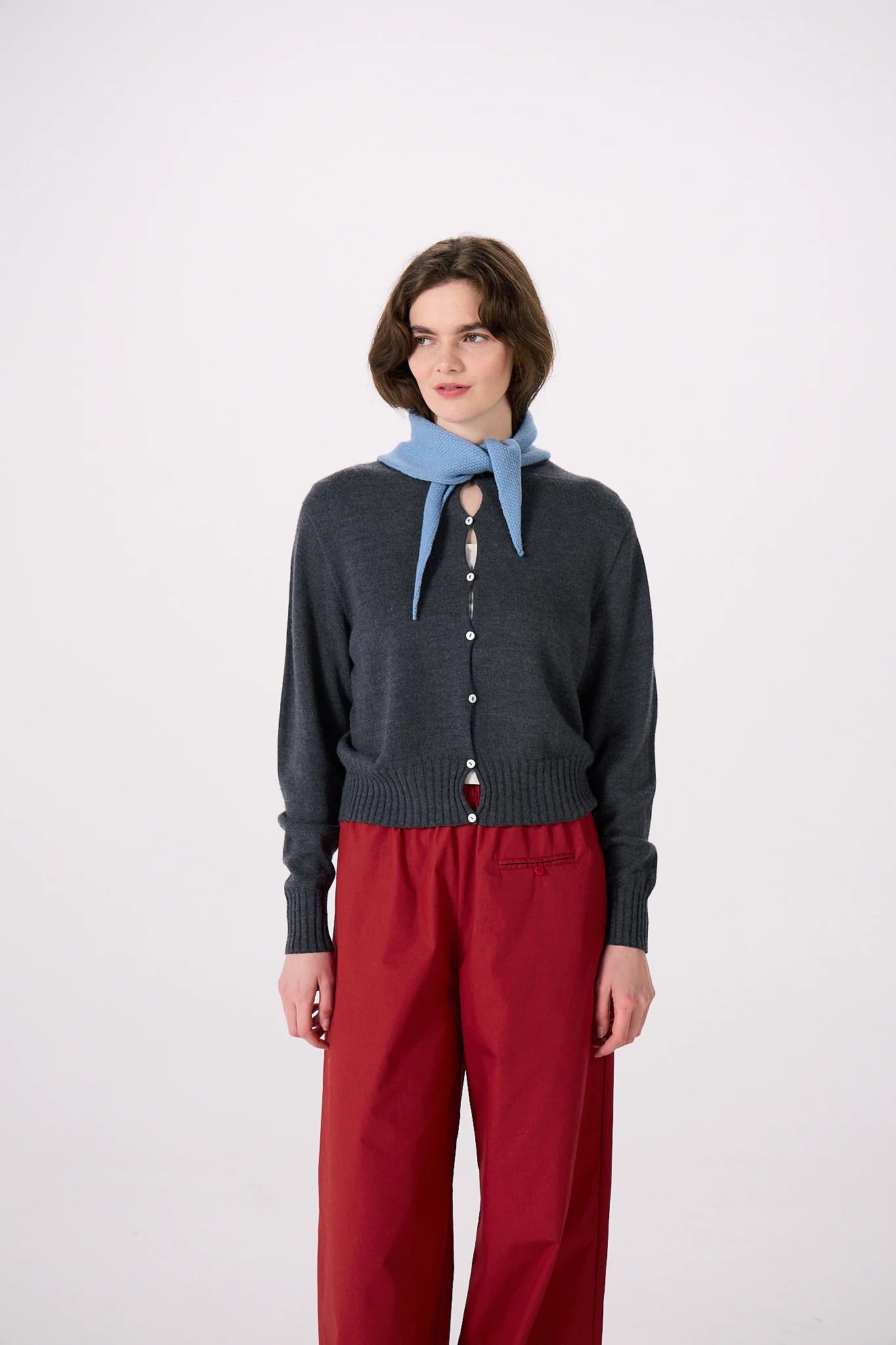 Anni Cardigan in Shadow Grey