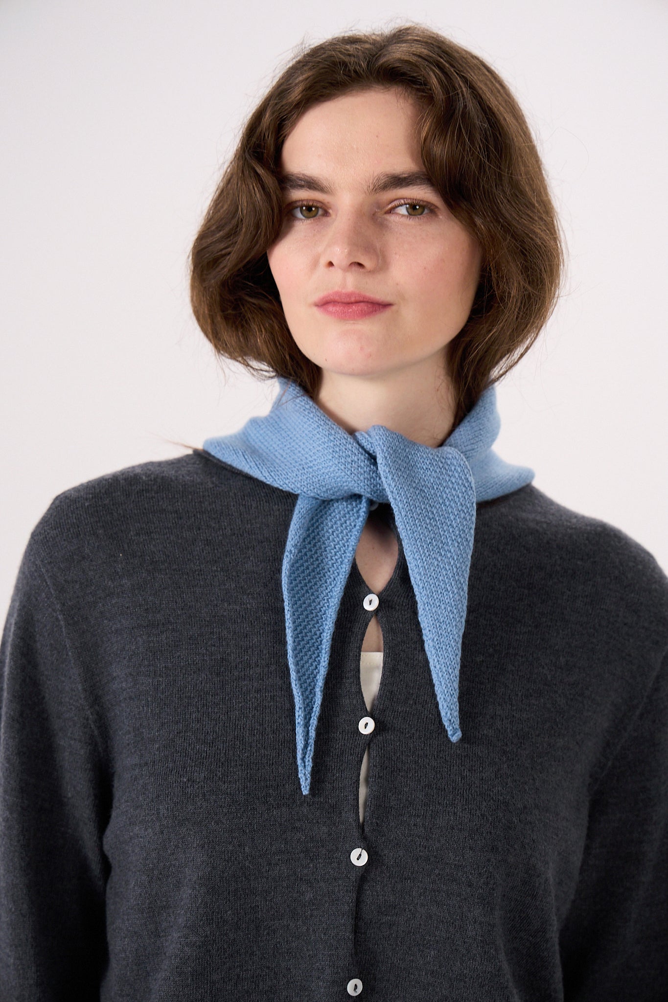 Daisy Scarf in  Celeste Blue