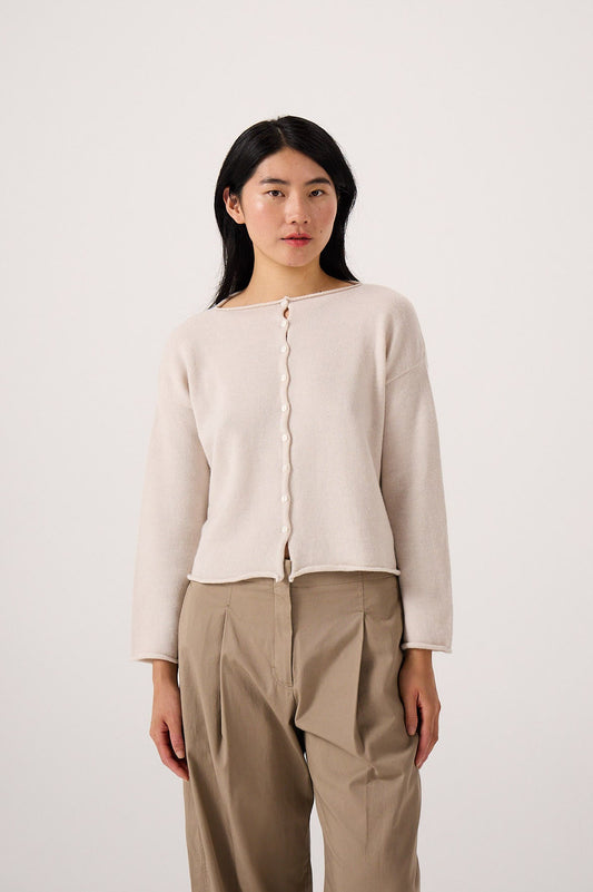 Doll's Reversible Cardigan in Ivory