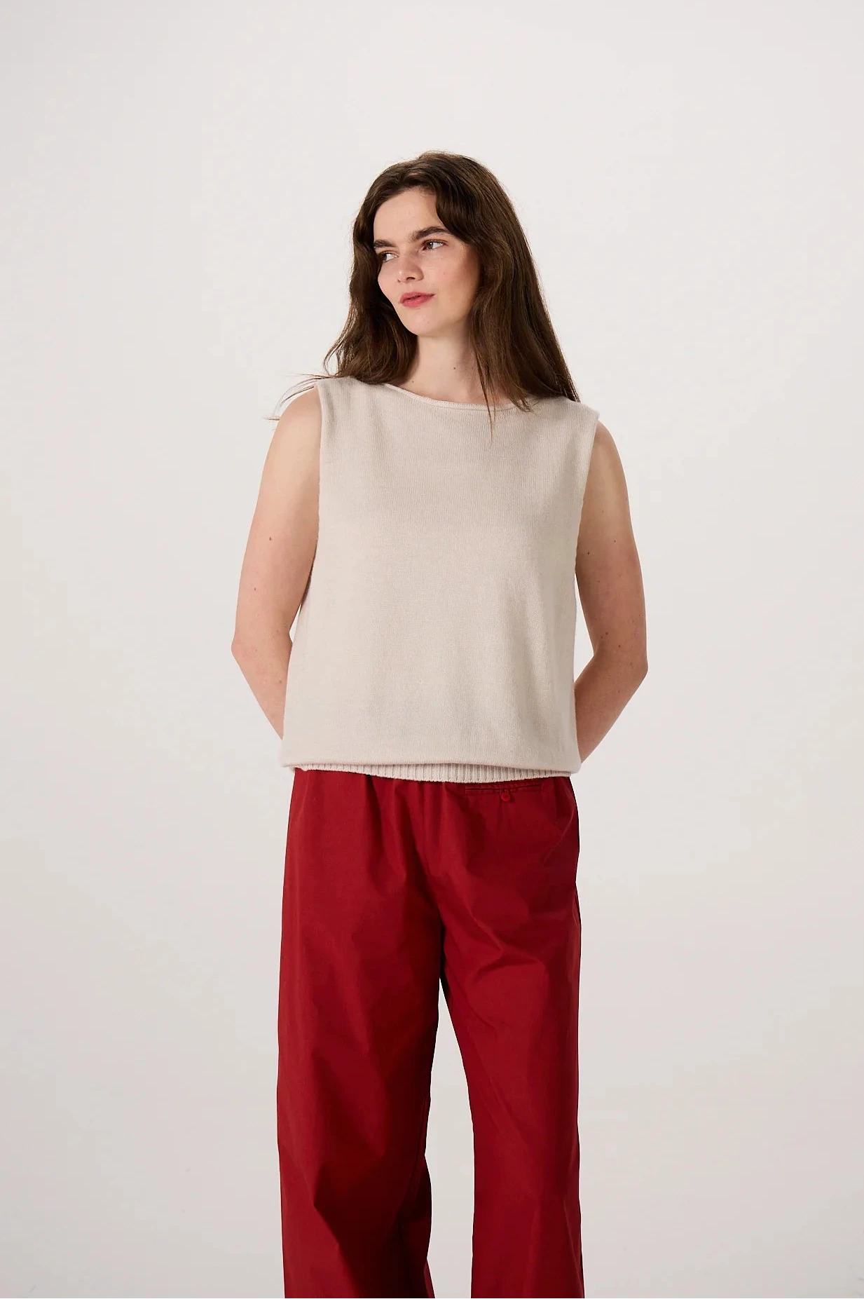 Star Vest in Ivory