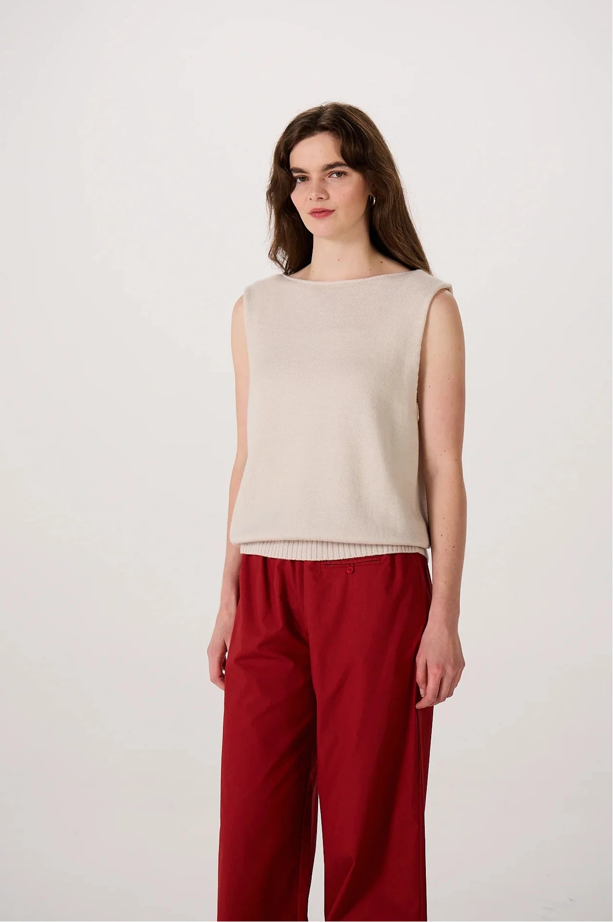 Star Vest in Ivory