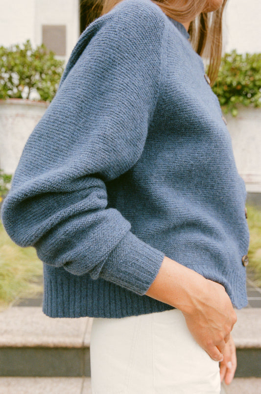 Loft Cardigan in Fiord Blue