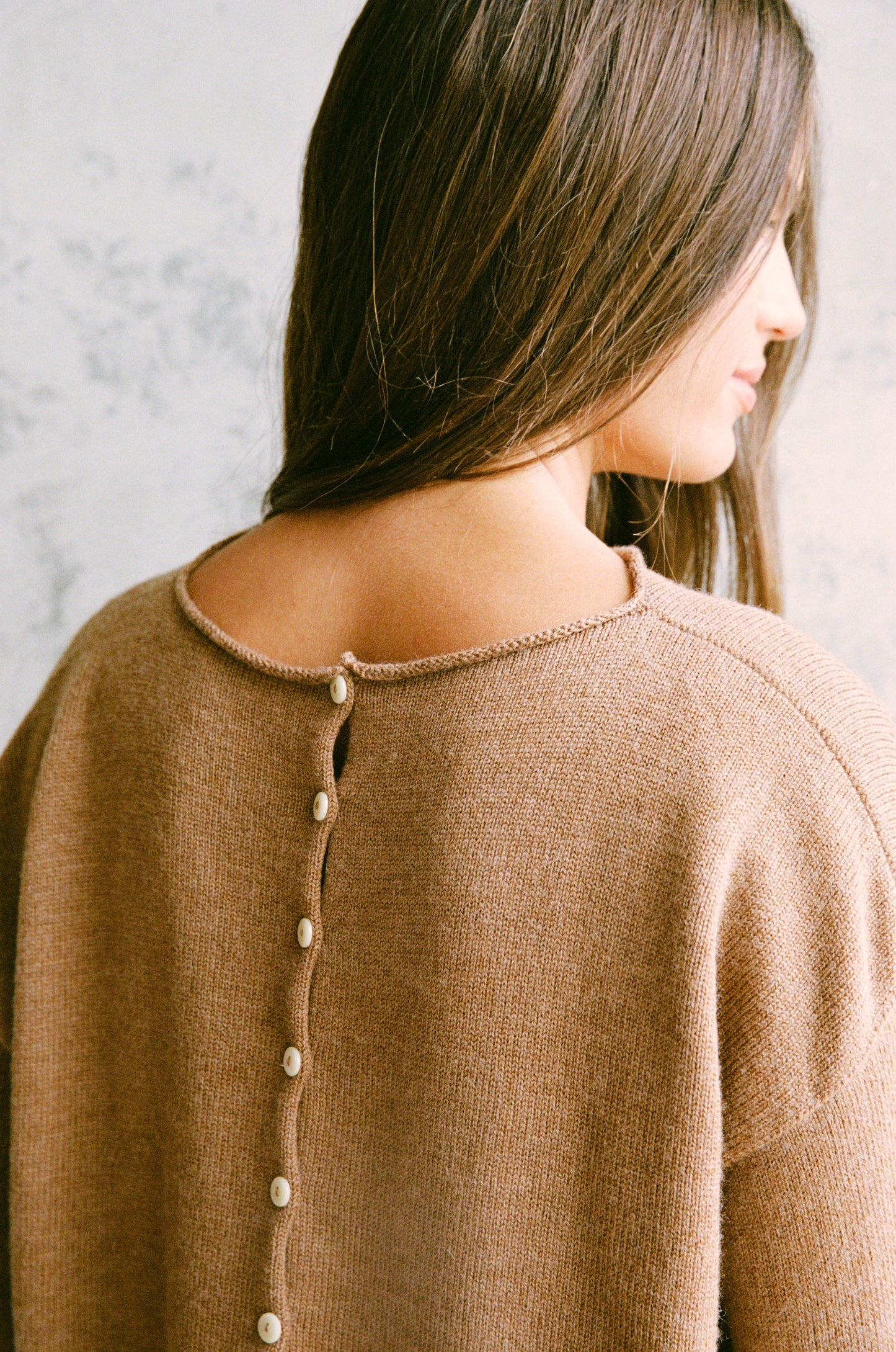 Doll's Reversible Cardigan in Brown Sugar