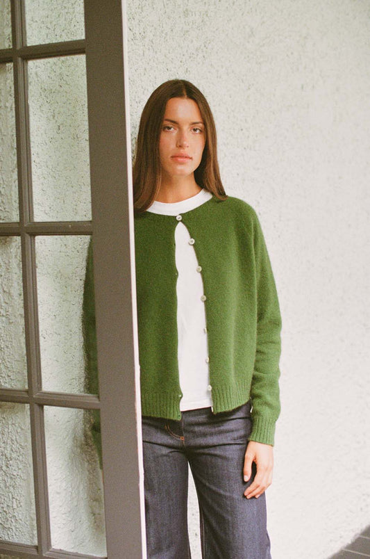 Dusk Cardigan in Herb Green
