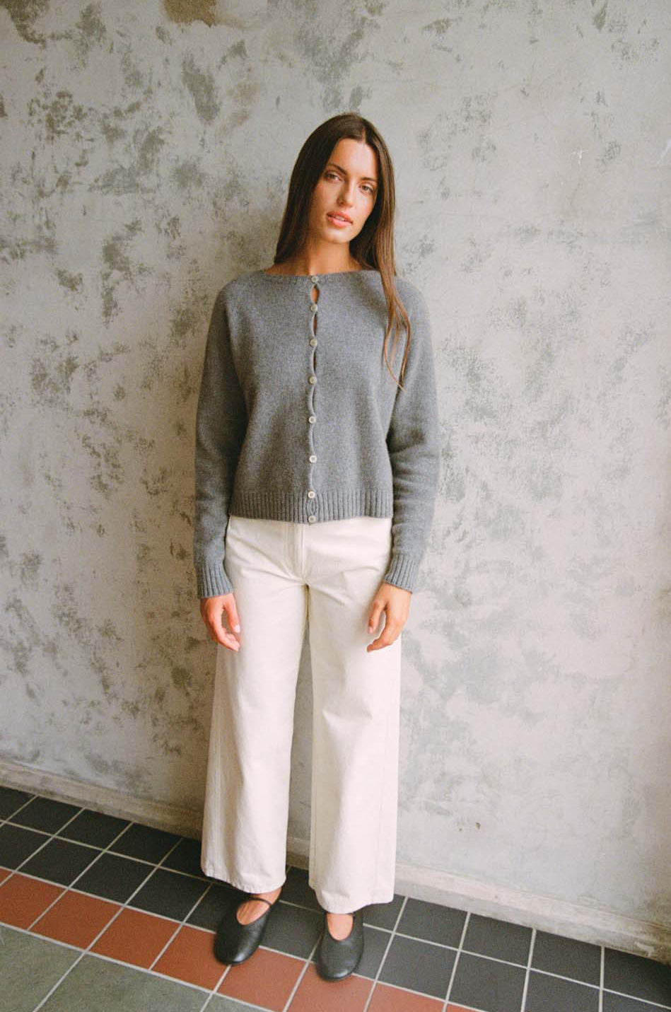 Dusk Cardigan in Granite