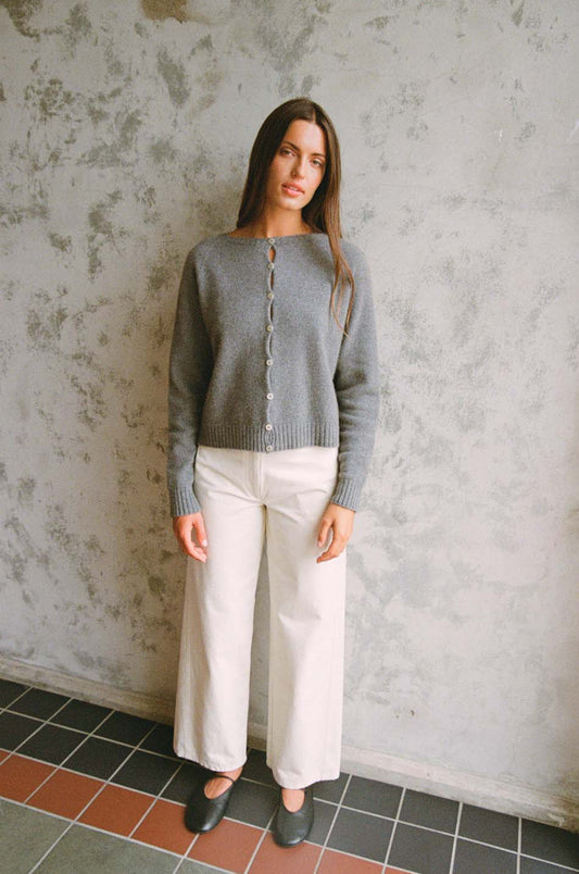 Dusk Cardigan in Granite
