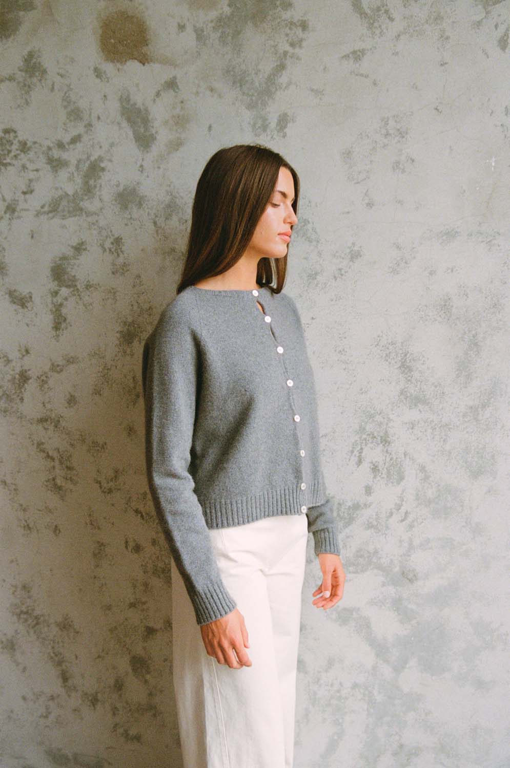 Dusk Cardigan in Granite