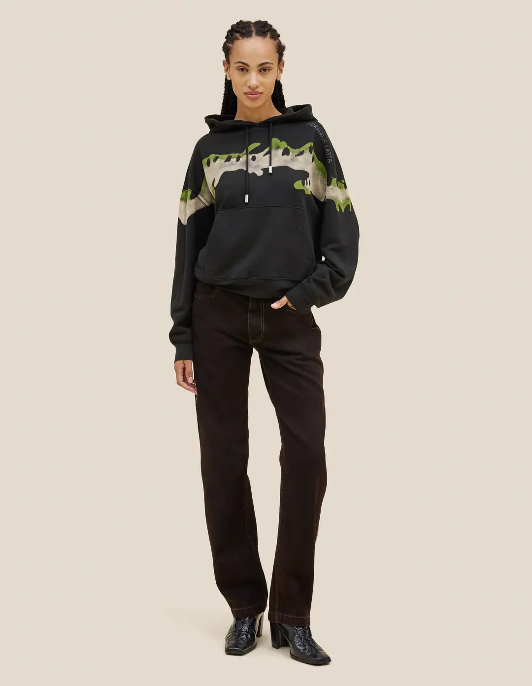 Hoodie in Kelp