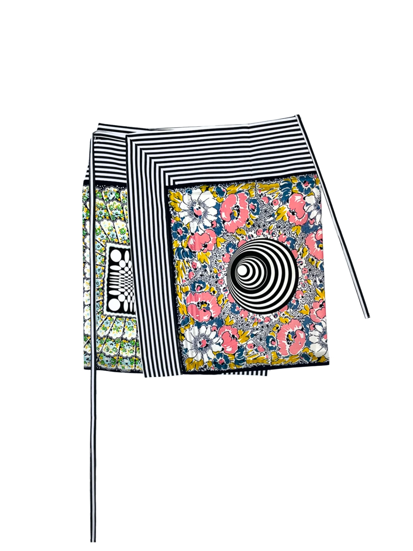 Handkerchief Sarong in Blue with Mixed Handkerchief Print